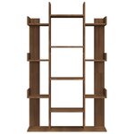 vidaXL Bibliothèque Chêne marron 86x25 5x140 cm Bois d'ingénierie