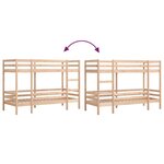 vidaXL Lit superposé 80x200 cm Bois de pin massif