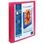 Classeur 4 Anneaux 30mm Polypropylène Chromaline 10/10e Krea Cover - A4 Maxi - Couleurs Assorties - X 12 - Exacompta