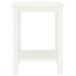 vidaXL Table de chevet blanc 35x30x47 cm bois de pin massif