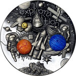 Pièce de monnaie en Argent 3000 Francs g 93.3 (3 oz) Millésime 2022 De Doodle EXPLORATION OF SPACE