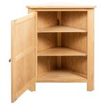 vidaXL Armoire d'angle 59 x 45 x 80 cm Bois de chêne massif