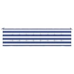 vidaXL Coussin de banc de jardin rayures bleues et blanches 200x50x4cm