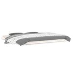 vidaXL Cadre de lit blanc 200x200 cm bois de pin massif