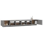 vidaXL Ensemble de meubles TV avec lumières LED 3 Pièces Sonoma gris