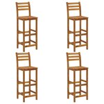 vidaXL Ensemble de bar de jardin 5 Pièces Bois d'acacia solide