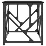 vidaXL Table basse noir 45x45x47 5 cm bois d'ingénierie
