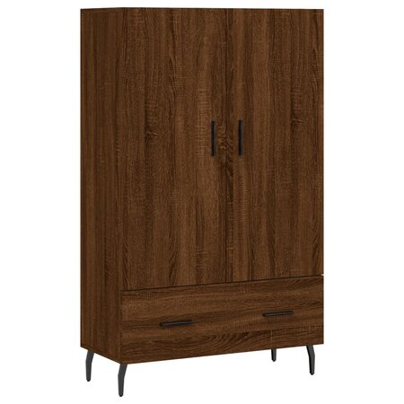 vidaXL Buffet haut chêne marron 69 5x31x115 cm bois d'ingénierie