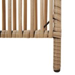 vidaXL Cloison de séparation 3 panneaux beige résine tressée