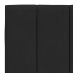 vidaXL Lit avec matelas noir 100x200 cm velours
