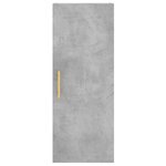 vidaXL Armoire murale gris béton 34 5x34x90 cm