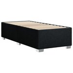 vidaXL Cadre de lit Noir 90x200 cm Tissu