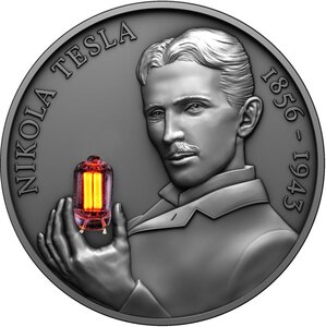 Pièce de monnaie en Argent 2000 Francs g 62.2 (2 oz) Millésime 2023 NIKOLA TESLA