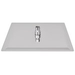 vidaXL Pomme de douche plongeante 2 Pièces 30x30 cm Acier inoxydable