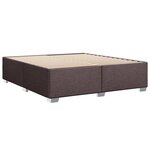 vidaXL Sommier à lattes de lit avec matelas Marron foncé 180x200 cm