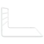 vidaXL Barrière de sécurité de lit d'enfant Blanc (76-137)x55 cm Fer