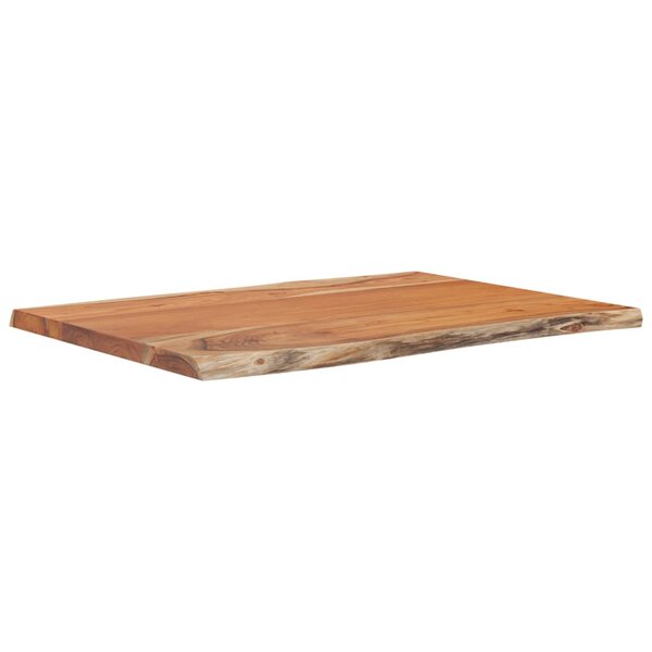 vidaXL Dessus de table 80x60x2 5 cm rectangulaire bois massif acacia