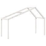 vidaXL Lit superposé avec toit blanc 75x190 cm bois massif de pin