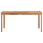 vidaXL Ensemble de salle à manger de jardin 7 pièces 160 x 80 cm en bois de teck massif