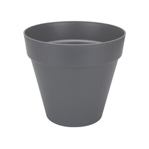 Pot de fleurs rond avec roues Loft Urban Ø 40 cm - Gris anthracite