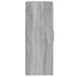 vidaXL Armoires murales 2 Pièces sonoma gris bois d'ingénierie