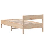vidaXL Cadre de lit sans matelas 90x200 cm bois de pin massif