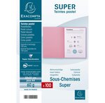 Paquet de 100 Sous-chemises SUPER 60g 22x31cm Vert Clair EXACOMPTA