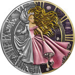 Monnaie en argent 1 dollar g 31.1 (1 oz) millésime 2023 fairytale cinderella story