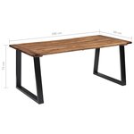 vidaXL Table à manger Bois d'acacia massif 180x90 cm