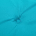 vidaXL Coussins de chaise de jardin lot de 4 turquoise 50x50x4cm tissu