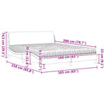 vidaXL Lit avec matelas gris clair 160x200 cm velours