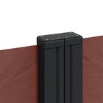 vidaXL Auvent latéral rétractable marron 220x1000 cm