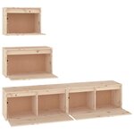 vidaXL Meubles TV 4 Pièces Bois massif de pin