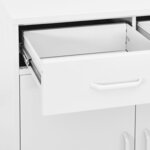 vidaXL Armoire de rangement Blanc 80x35x101 5 cm Acier