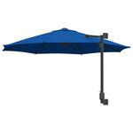 vidaXL Parasol de patio Bleu azur Polyester Grand Inclinable