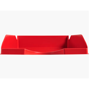 Q-connect corbeille à courrier empilable - PP documents - A4+ - Rouge