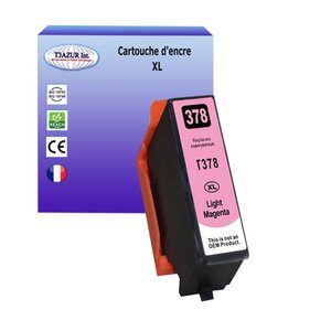 T3AZUR- Cartouche Compatible avec Epson 37XL 37 XL remplace Epson Expression Photo XP15000 XP8500 XP8505 XP8600 XP8605 - Light Magenta