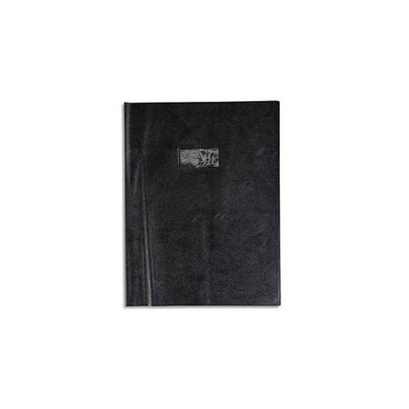 Protège-cahier Grain Cuir 20/100ème 21x29,7 noir CLAIREFONTAINE