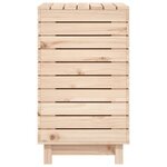 vidaXL Panier à linge 88 5x44x76 cm bois massif de pin