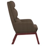 vidaXL Chaise de relaxation Taupe Tissu