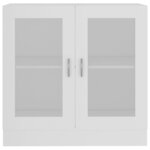 vidaXL Armoire à vitrine Blanc 82 5x30 5x80 cm Bois d'ingénierie