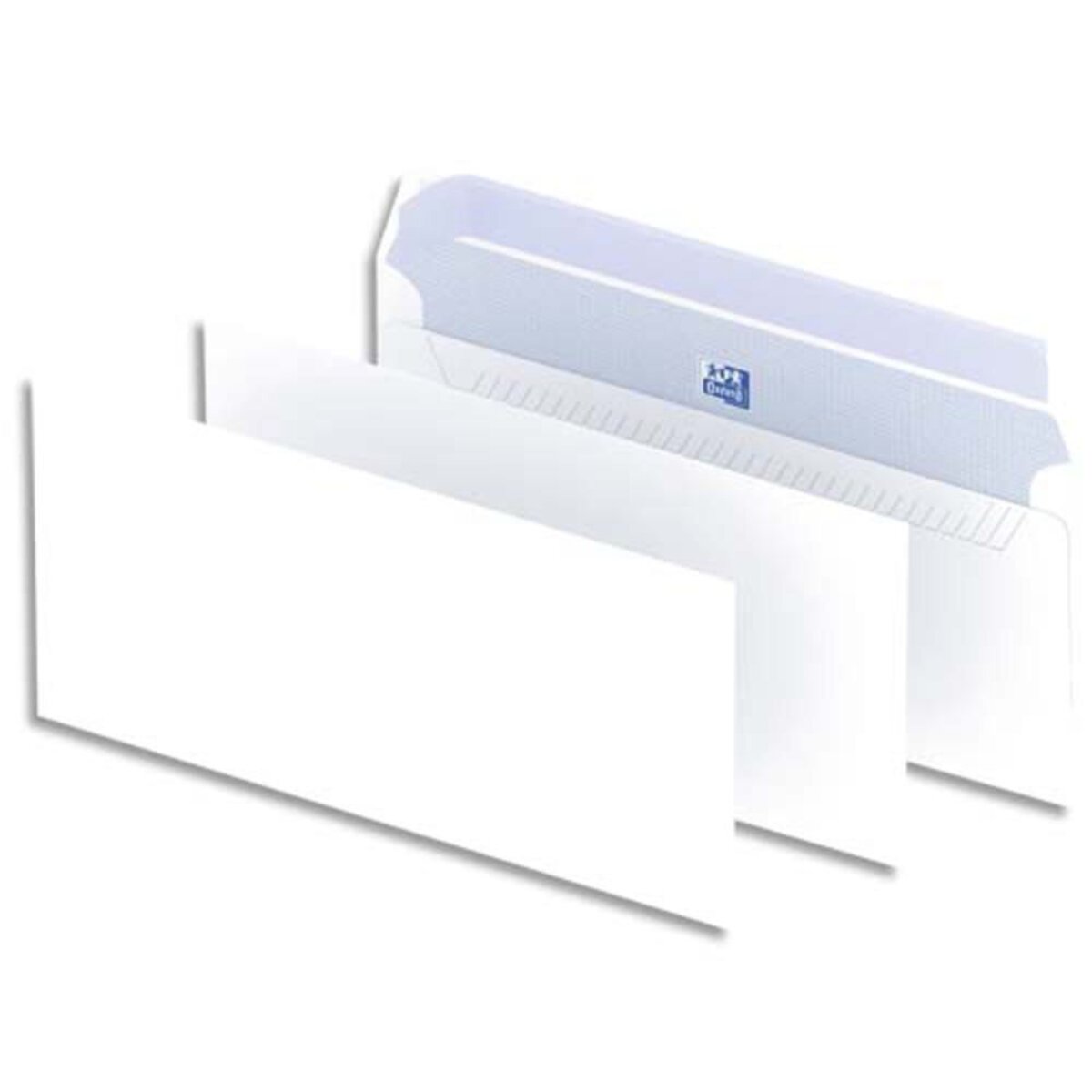 Enveloppes DL 110x220 mm blanc 80g avec fenêtre 35x100 mm (boîte de 500) -  enveloppe longue blanc blanche recyclé recyclée petite fenetre envellope  vierge gpv patte siligom petit format 220x110 110x220 SPC580747