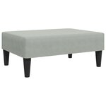 vidaXL Ensemble de canapés 2 Pièces gris clair velours
