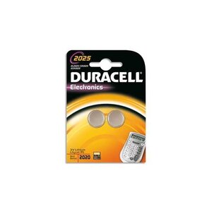 Blister de 2 Piles Boutons Lithium DL2025 CR2025 3V DURACELL