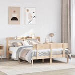 vidaXL Cadre de lit sans matelas 150x200 cm bois de pin massif