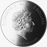 Pièce de monnaie en argent 2 dollars g 31.1 (1 oz) millésime 2022 symbols of our wonderful world peace dove