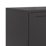 vidaXL Buffet noir 68 5x38 5x107 cm acier