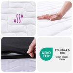 vidaXL Matelas à ressorts bonnell moyen 90x200 cm