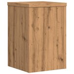 vidaXL Supports pour plantes 2 Pièces chêne artisanal bois d'ingénierie