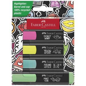 Surligneur TEXTLINER 46 GRAFFITI étui de 4 FABER-CASTELL